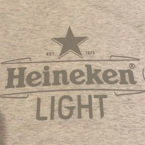 ~Simplex Apparel~ “Heineken Light” Gray T-Shirt